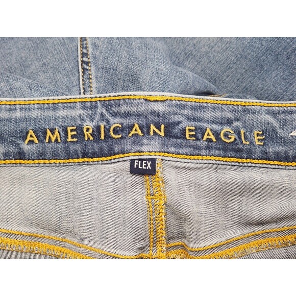 American Eagle Jeans Men's 38x30 Slim Straight Airflex + Blue Denim Lot Of 3 - Picture 8 of 16